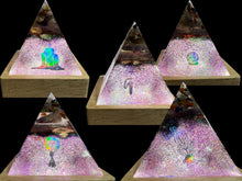 Load image into Gallery viewer, Chakra Pyramids, Triangle, Paperweight, Art
