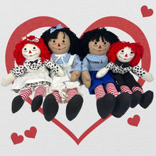 Load image into Gallery viewer, Raggedy Ann or Raggedy Andy Doll in Ebony or Ivory 20-25&quot;
