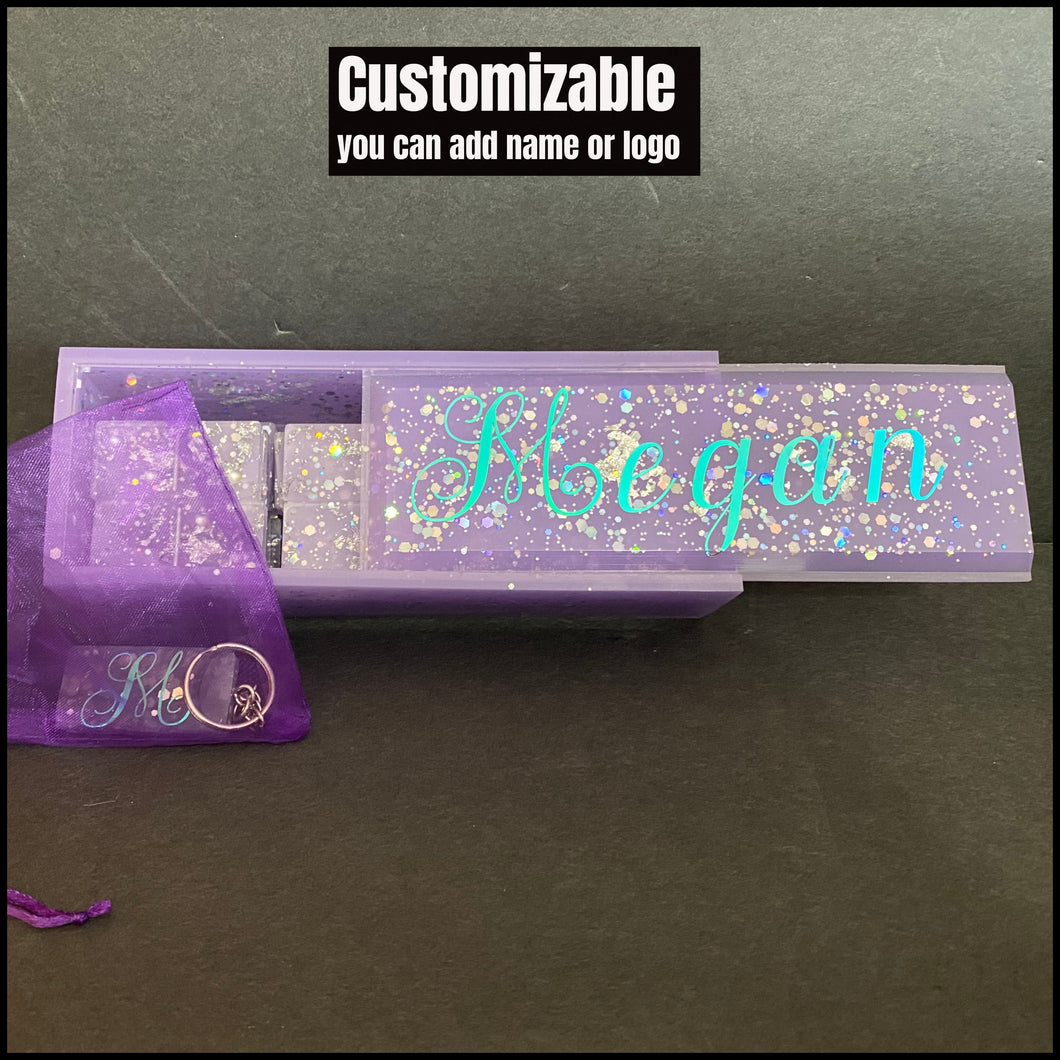 Small Box - for Dominos, Trinkets, Stash, or Jewelry Box - Custom Order