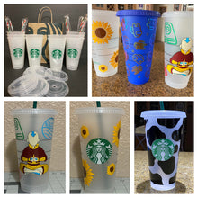 Load image into Gallery viewer, Cold Cups - Starbucks Cups - Color Changing Cups Custom Order
