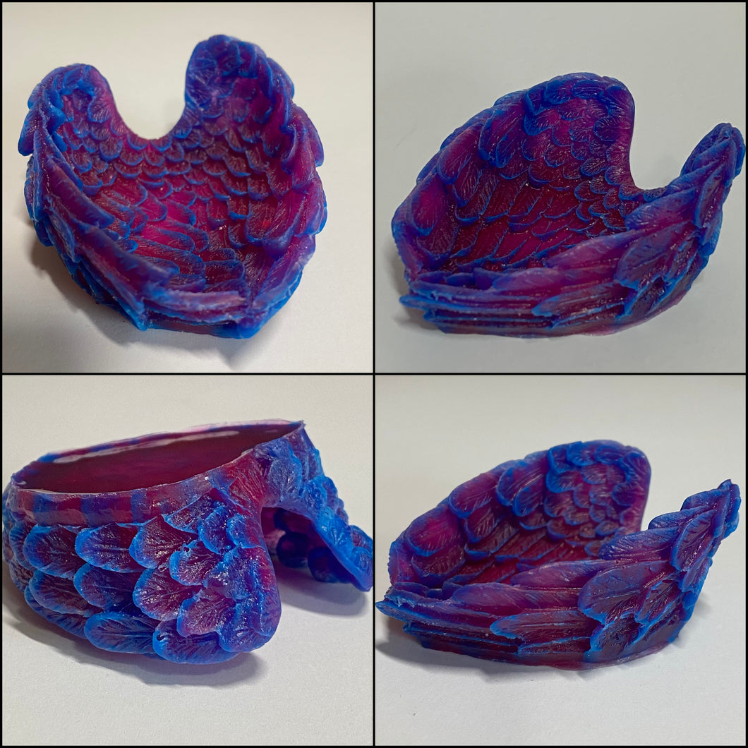 Large or Small Wings Jewelry Dish / Memorial Keepsake Dish Custom Order