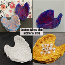 Load image into Gallery viewer, Large or Small Wings Jewelry Dish / Memorial Keepsake Dish Custom Order

