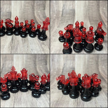 Load image into Gallery viewer, Chess Pieces 3 Sizes - Checkers Pieces 2 Sizes - Custom Order Resin
