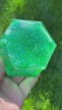 Load and play video in Gallery viewer, Green Glitter Jewelry Box
