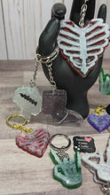 Load and play video in Gallery viewer, Spooky Eclectic Keychains Necklace or Earrings Custom Order

