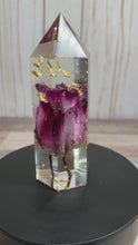 Load and play video in Gallery viewer, Crystal Tower, Paperweight, Resin Art, Custom
