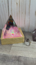 Load and play video in Gallery viewer, Chakra Pyramids, Triangle, Paperweight, Art
