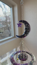 Load and play video in Gallery viewer, Galaxy Evil Eye Moon &amp; Sun Wind Chime / Sun Catcher
