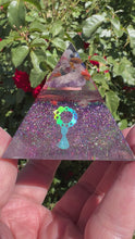 Load and play video in Gallery viewer, Chakra Pyramids, Triangle, Paperweight, Art
