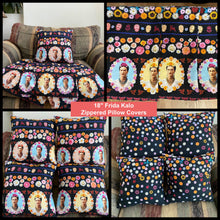 Load image into Gallery viewer, Frida Pillow Covers- 18&quot;X18&quot; Zippered Pillow Cover
