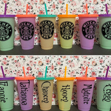 Load image into Gallery viewer, Cold Cups - Starbucks Cups - Color Changing Cups Custom Order
