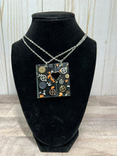 Load image into Gallery viewer, Pair of Heart Gear Necklaces
