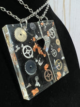 Load image into Gallery viewer, Pair of Heart Gear Necklaces

