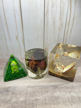 Load image into Gallery viewer, Cube, Pyramid &amp; Cylinder Art / Preservation / Paper Weight
