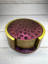 Load image into Gallery viewer, Round Droplet Coasters with Holder

