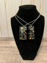 Load image into Gallery viewer, Pair of Heart Gear Necklaces
