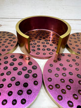 Load image into Gallery viewer, Round Droplet Coasters with Holder
