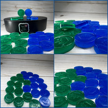 Load image into Gallery viewer, Chess Pieces 3 Sizes - Checkers Pieces 2 Sizes - Pre Made Resin
