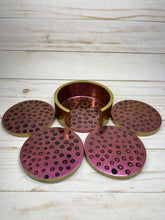 Load image into Gallery viewer, Round Droplet Coasters with Holder
