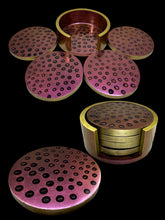 Load image into Gallery viewer, Round Droplet Coasters with Holder
