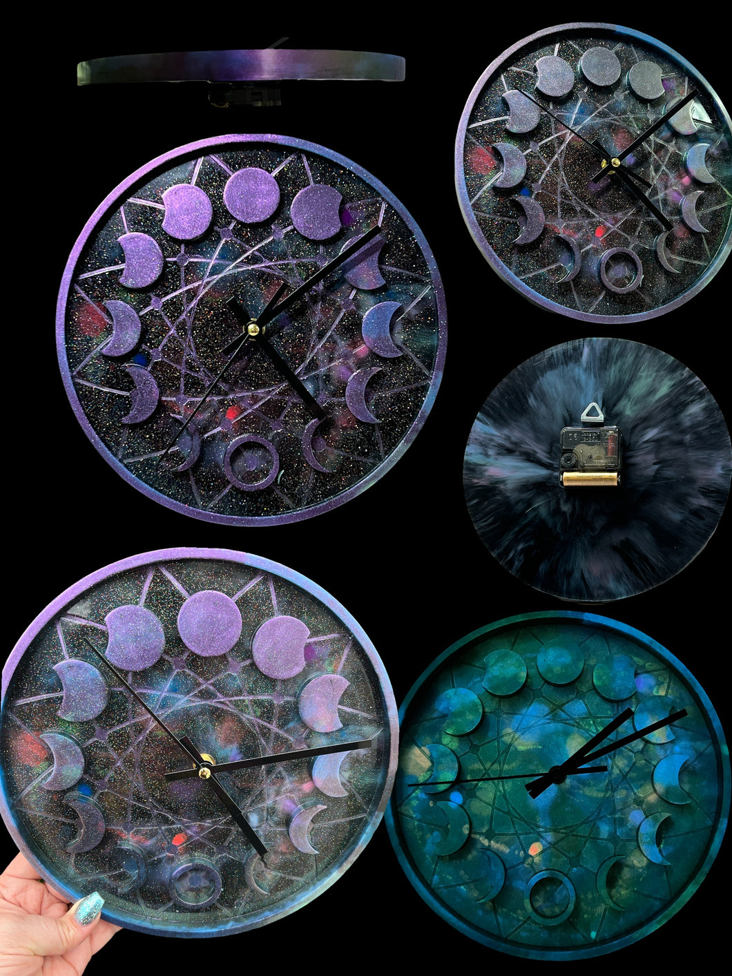 Galaxy Moon Phase Clock