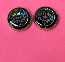 Load image into Gallery viewer, Holographic Round Earrings

